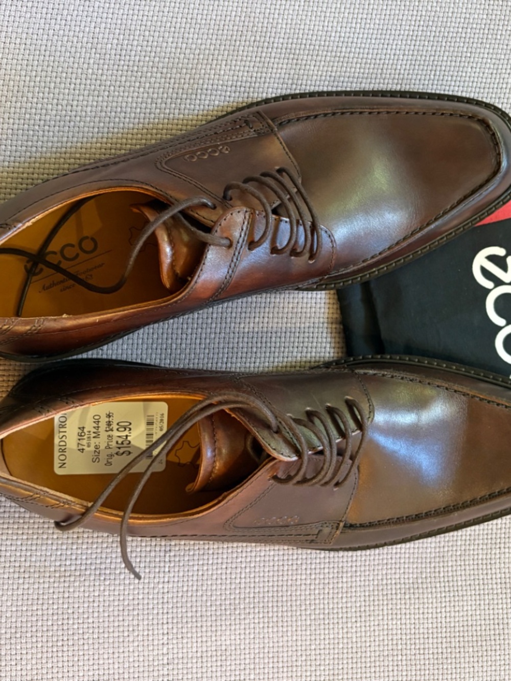 Ecco Windsor lace mens shoes - Picture 5 of 7